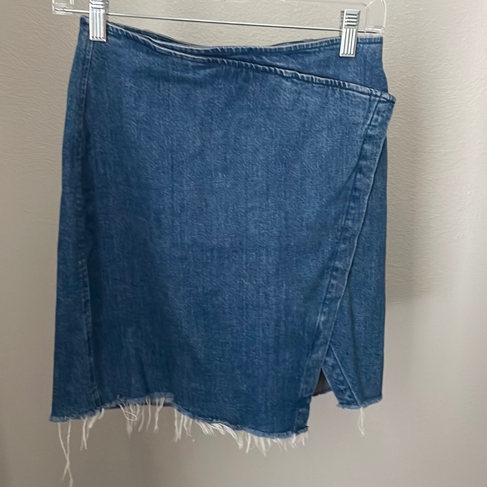 Madewell denim mini skirt